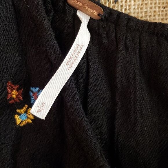 Free People Flowy Floral Embroidered Dress, Sz Small - Picture 12 of 15